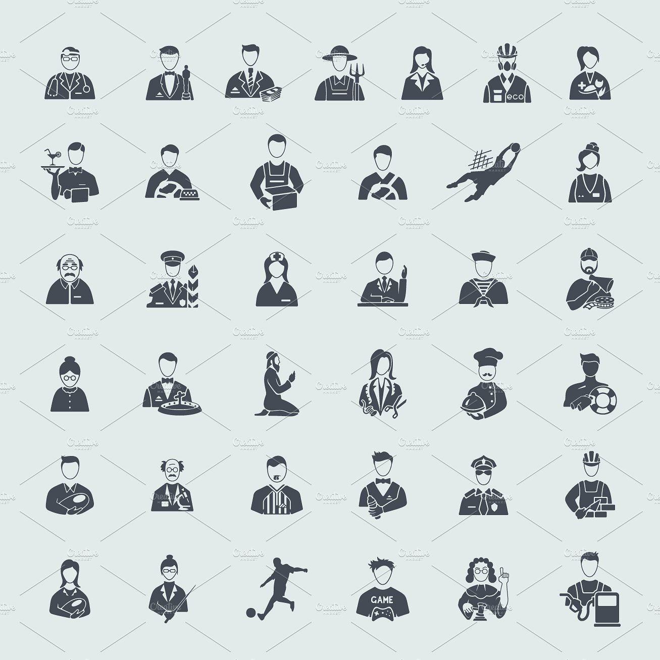 37 professions icons