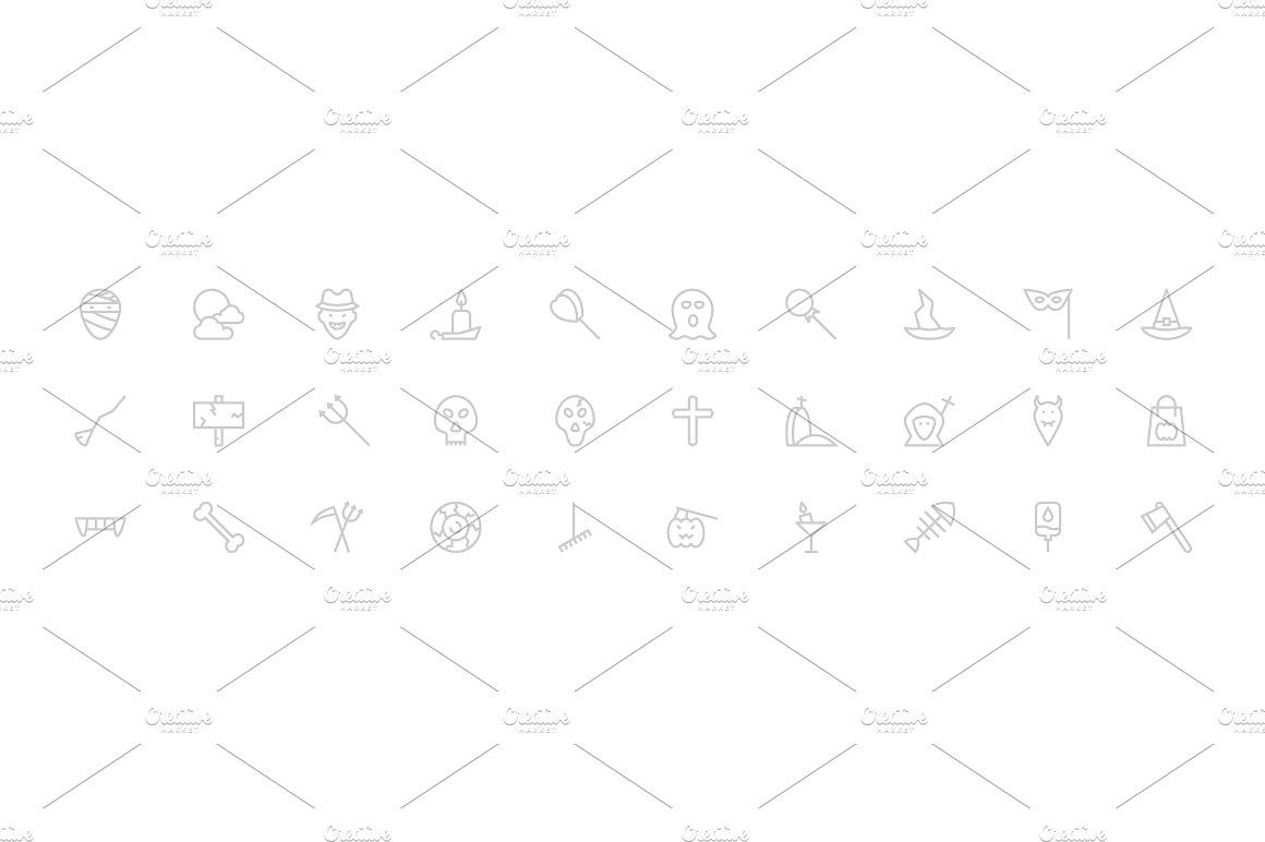 125 Halloween Vector Icons