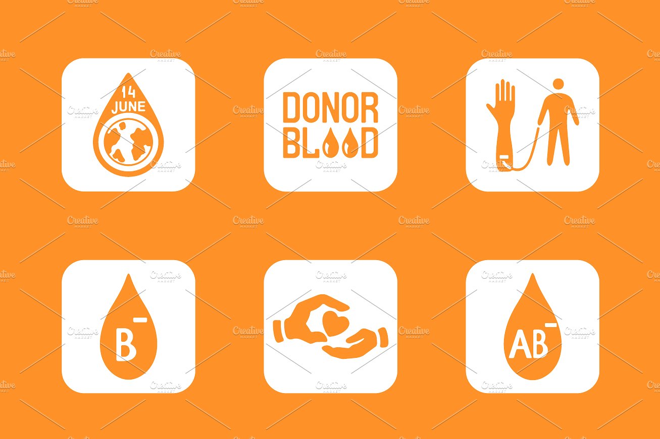 Donation simple icons