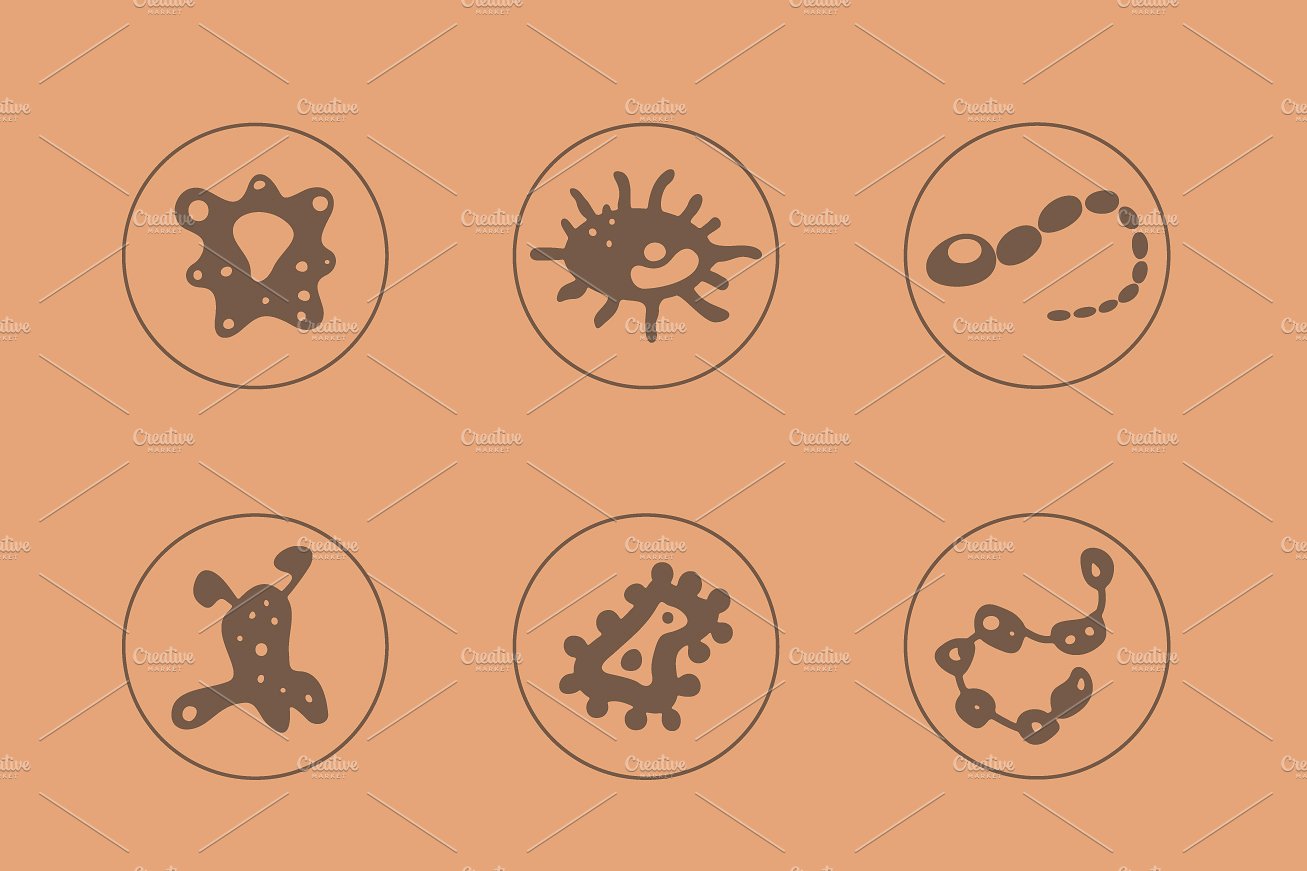 Organisms simple icons