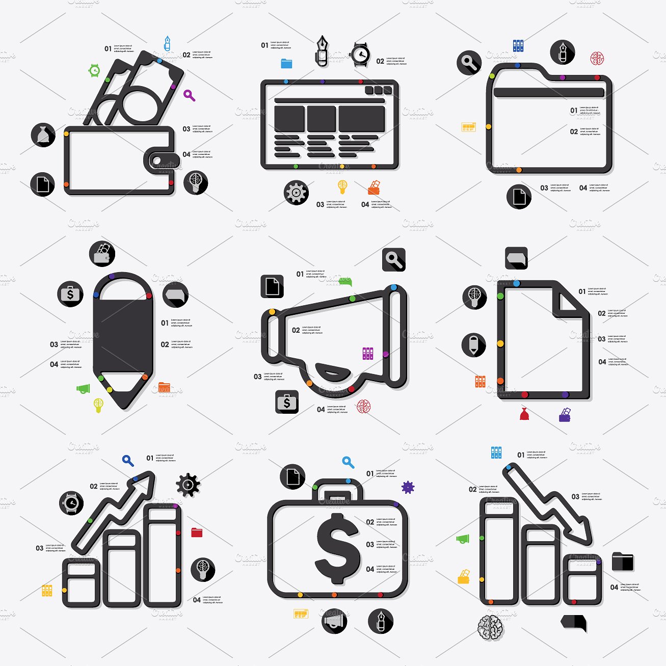 SUPERSET of BUSINESS icons. 50