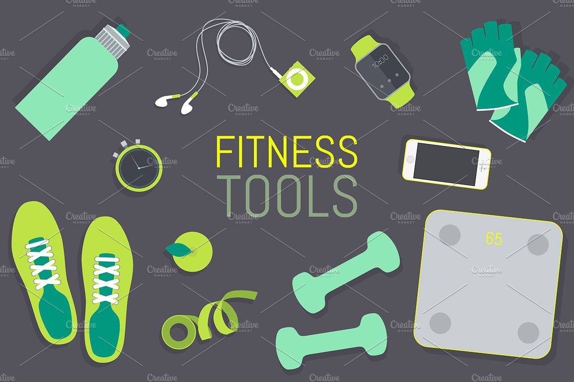 Set of fitness tools