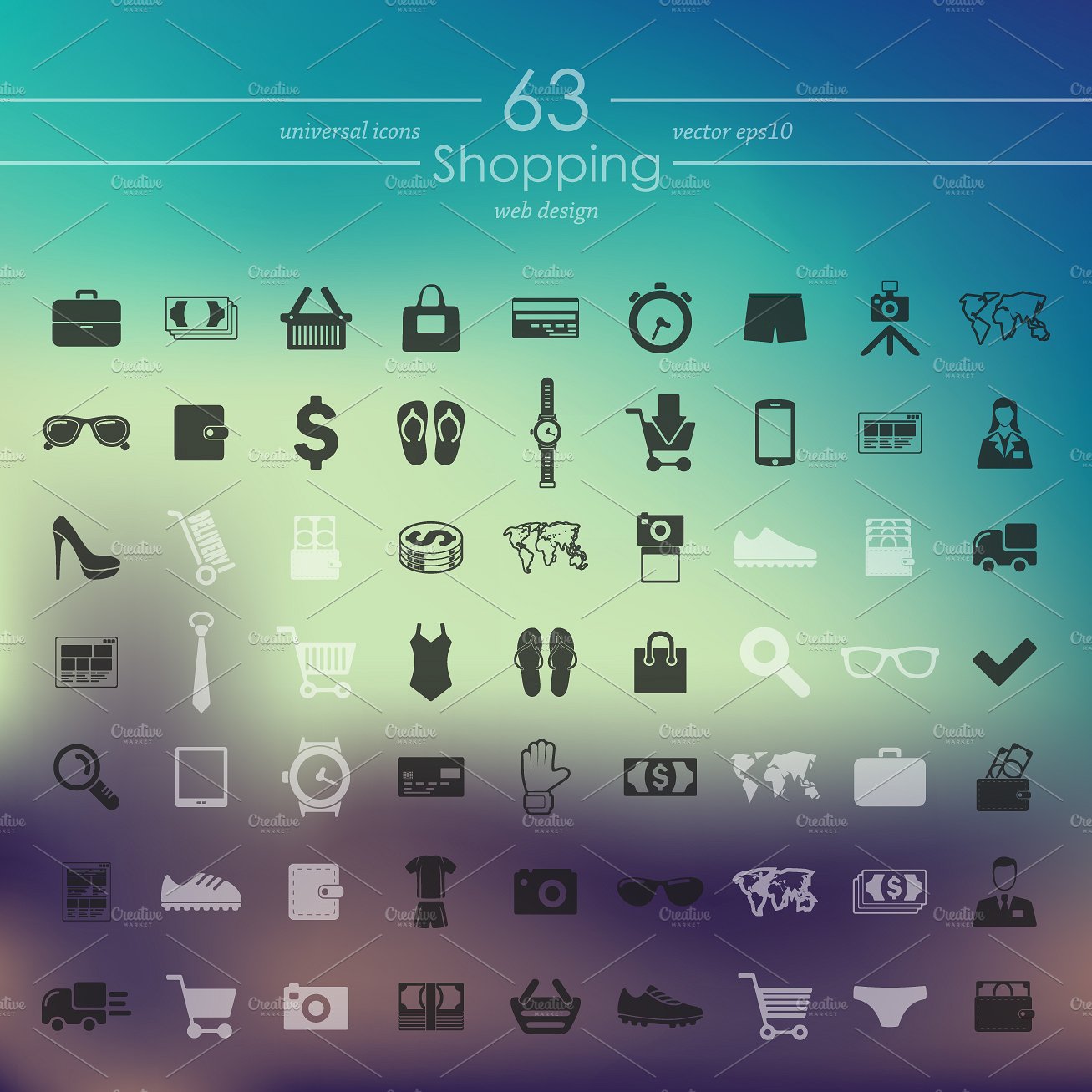 63 SHOPPING icons