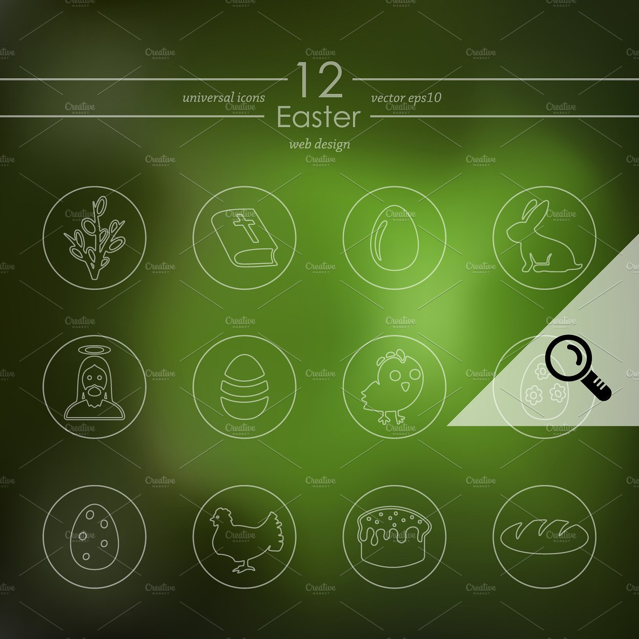 12 EASTER icons