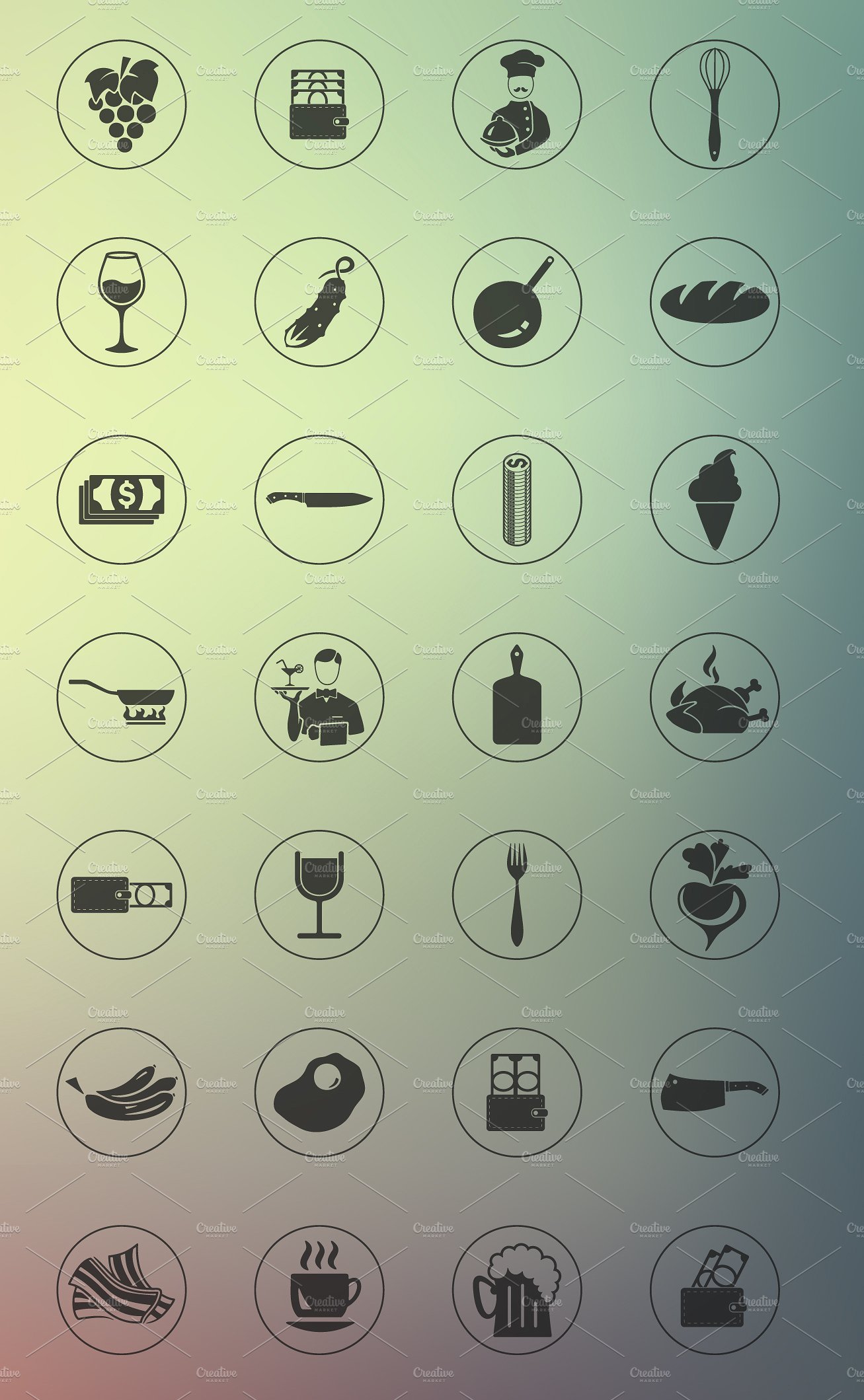 56 RESTAURANT icons