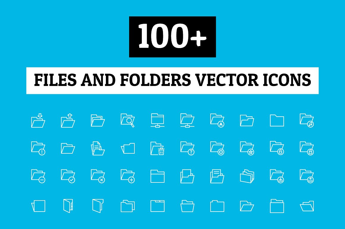 100 Files and Folders Icon