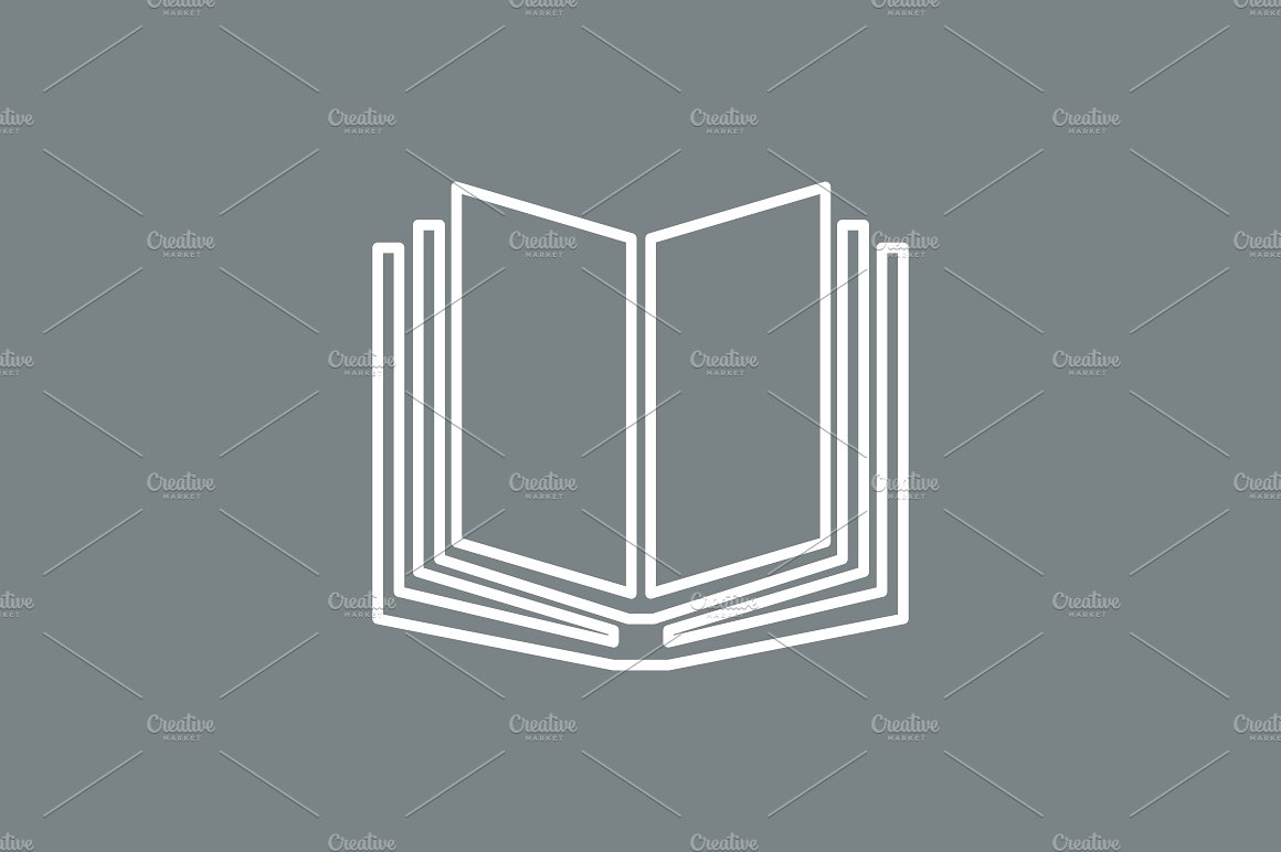 Outline book icon