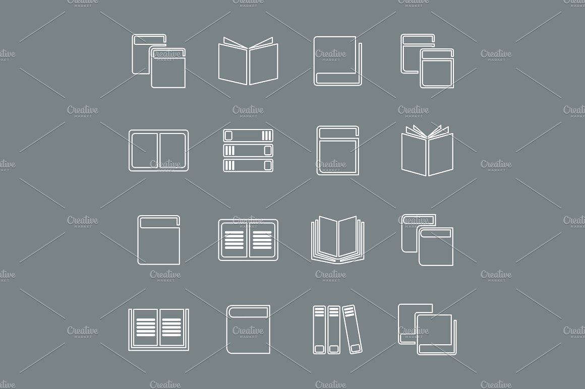 Outline book icon