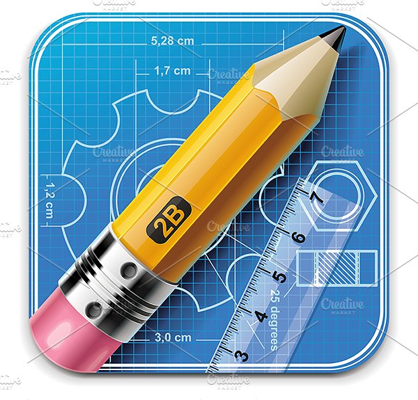 Vector pencil icon