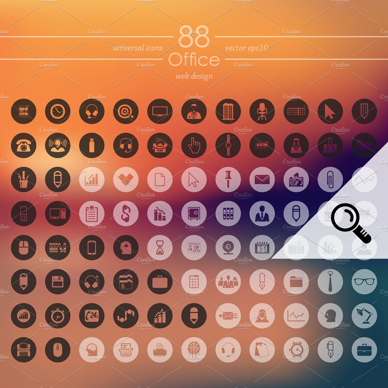 88 OFFICE icons