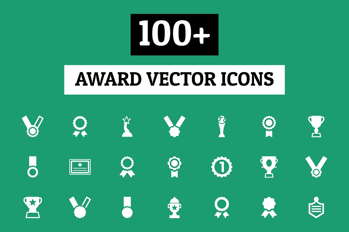 100 Award Vector Icons