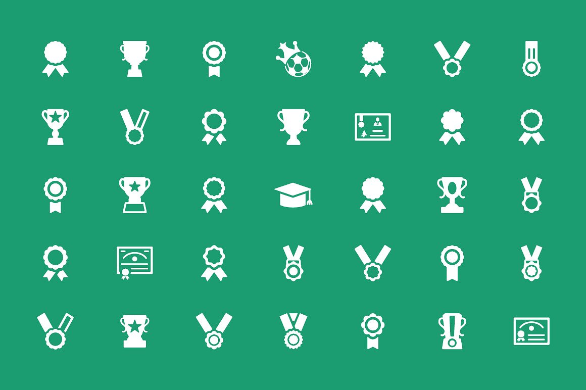 100 Award Vector Icons