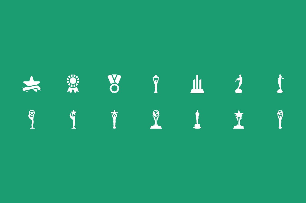 100 Award Vector Icons