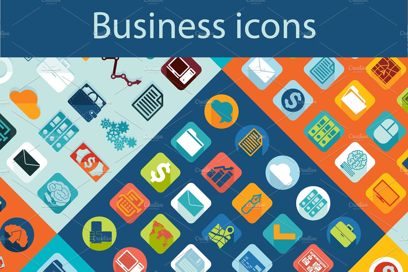 Set of business icons