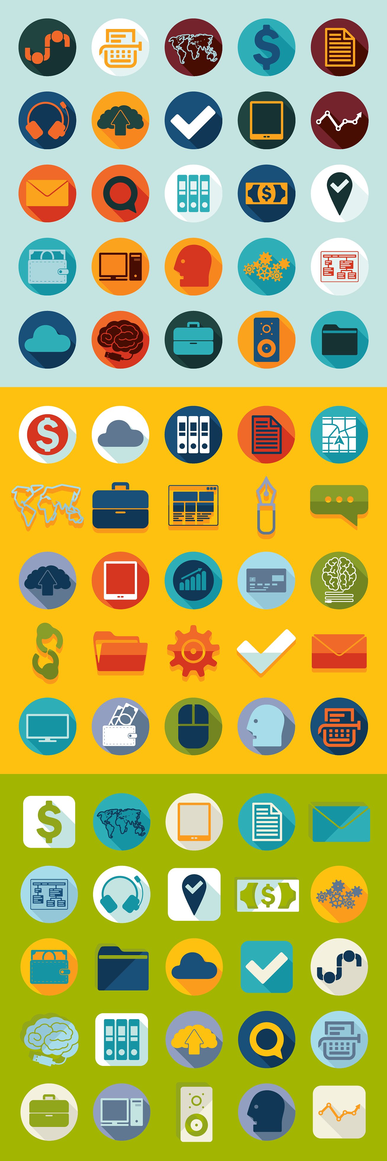 Set of business icons