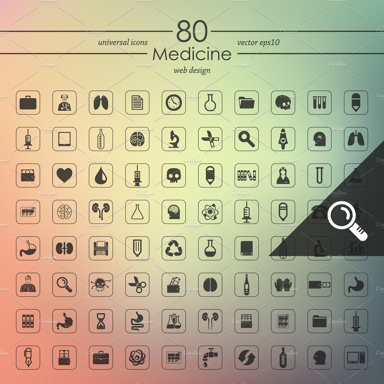 80 MEDICINE icons