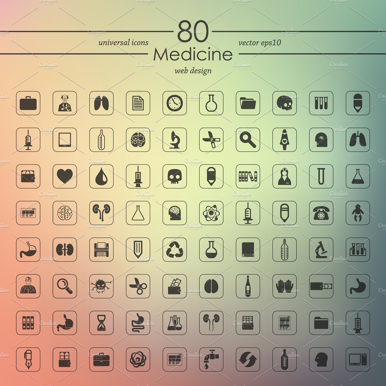 80 MEDICINE icons