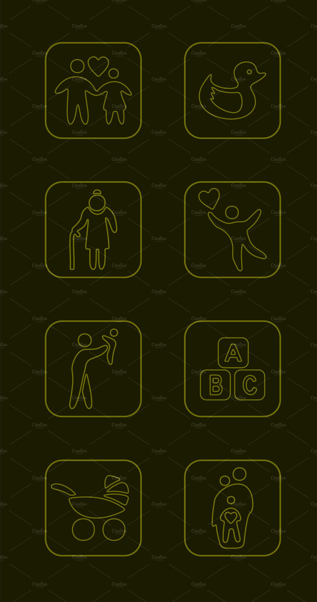 20 FAMILY simple icons