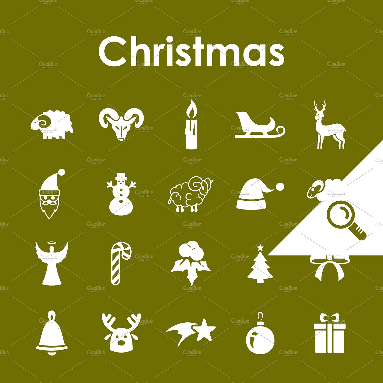 20 CHRISTMAS simple icons