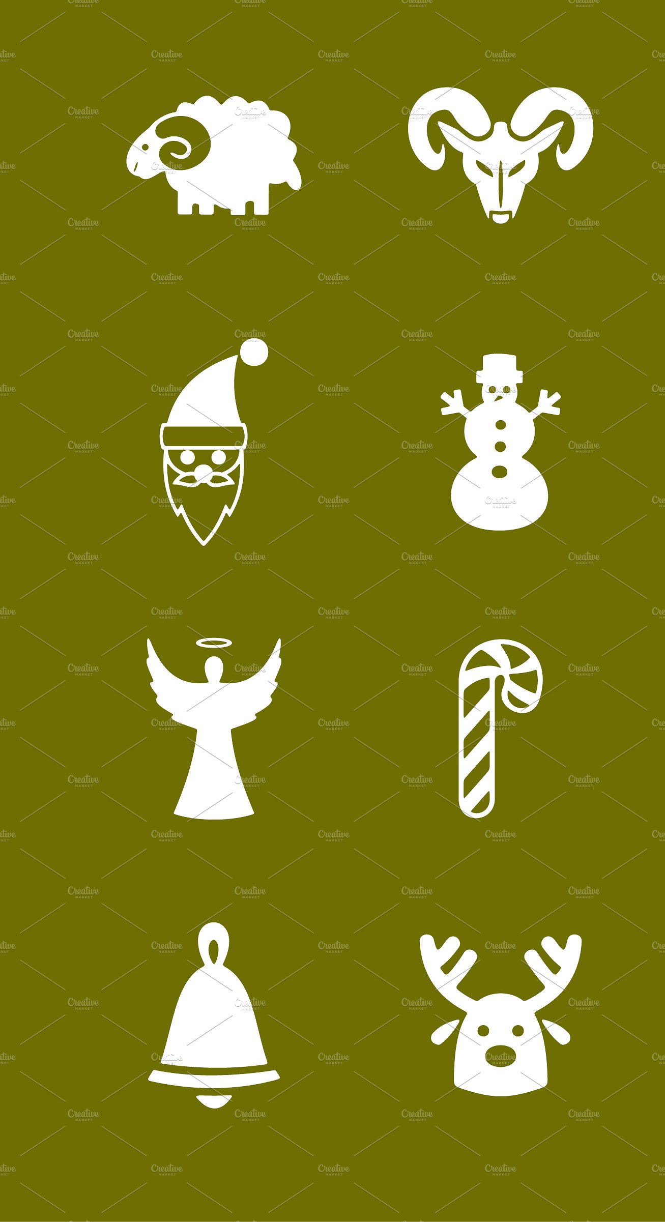 20 CHRISTMAS simple icons