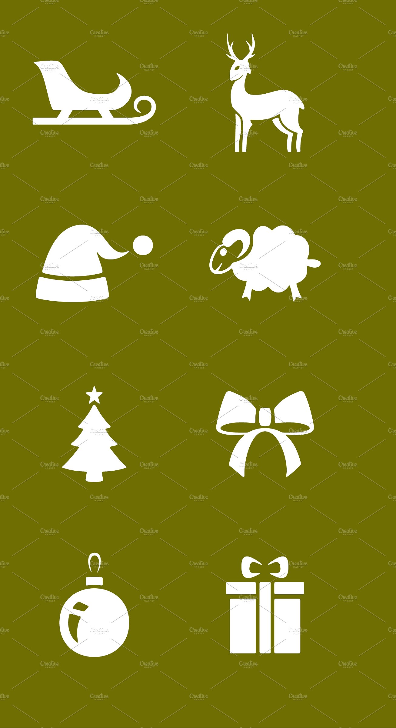 20 CHRISTMAS simple icons