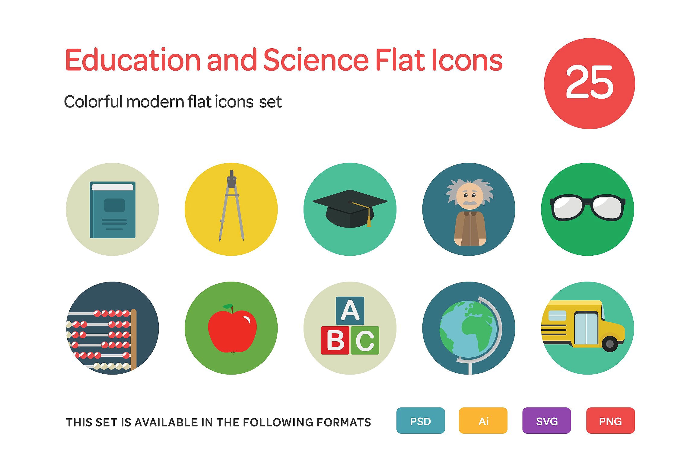 Education and Science Flat Ico