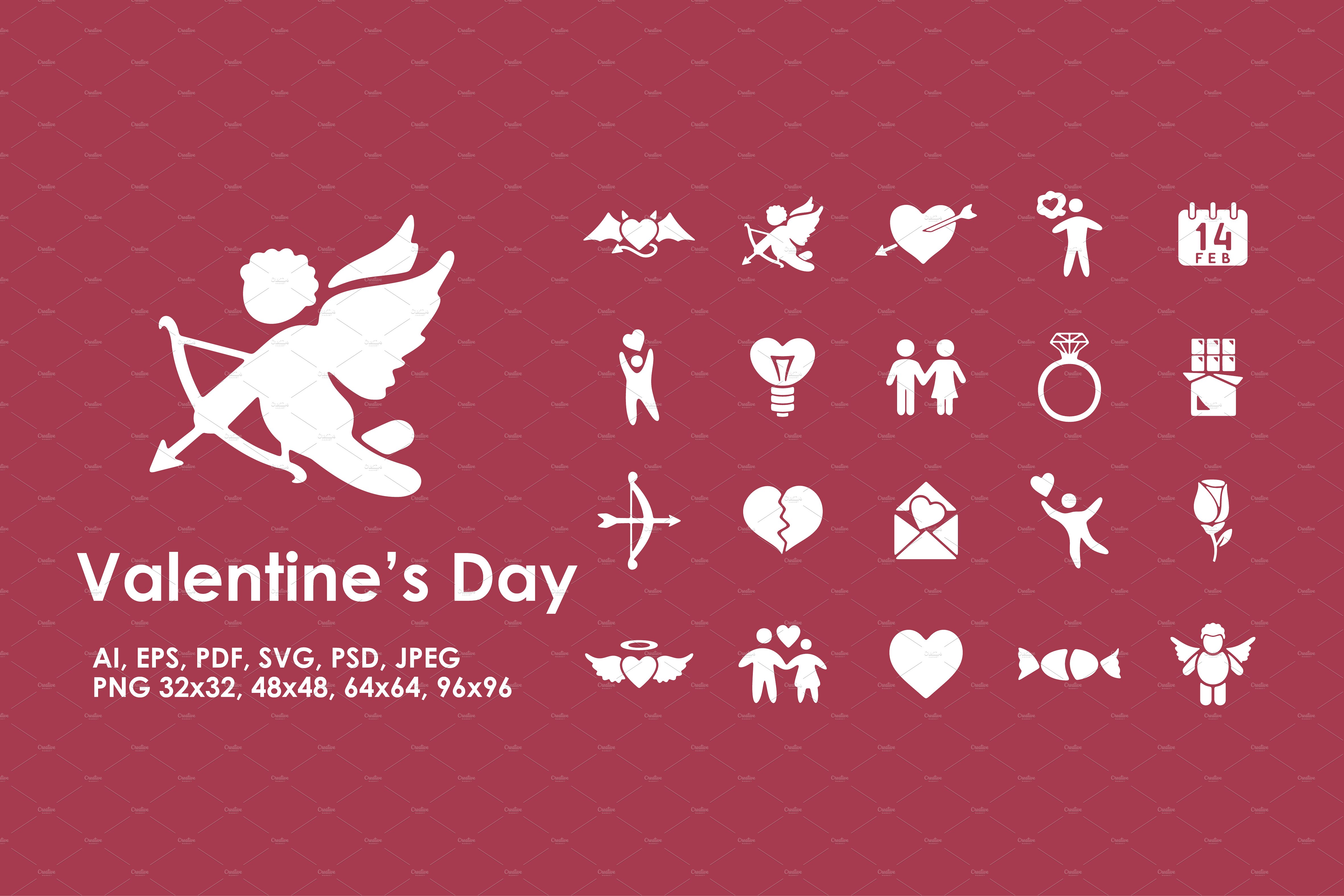 20 Valentine-#039;s Day icons