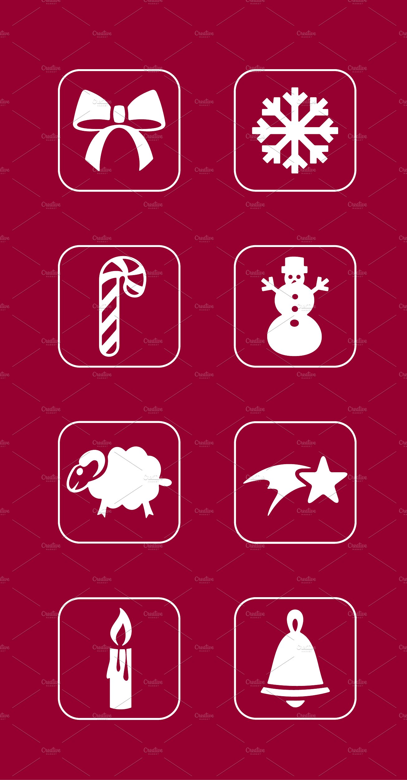 20 CHRISTMAS simple icons