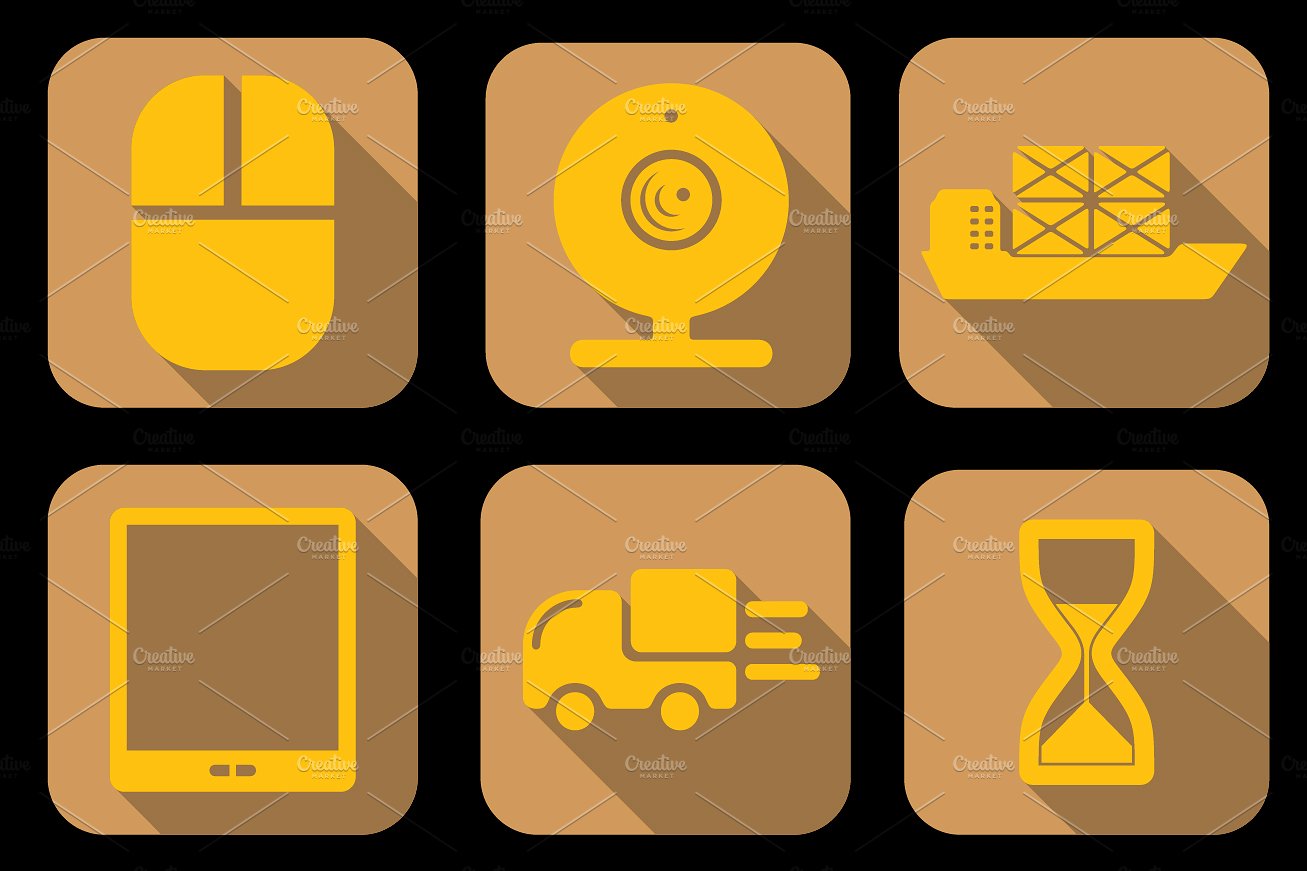 64 TECHNOLOGY flat icons