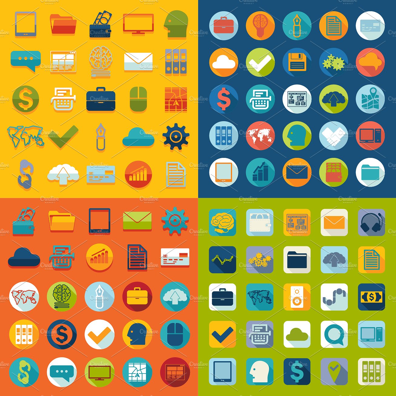 9 BUSINESS sets of icons