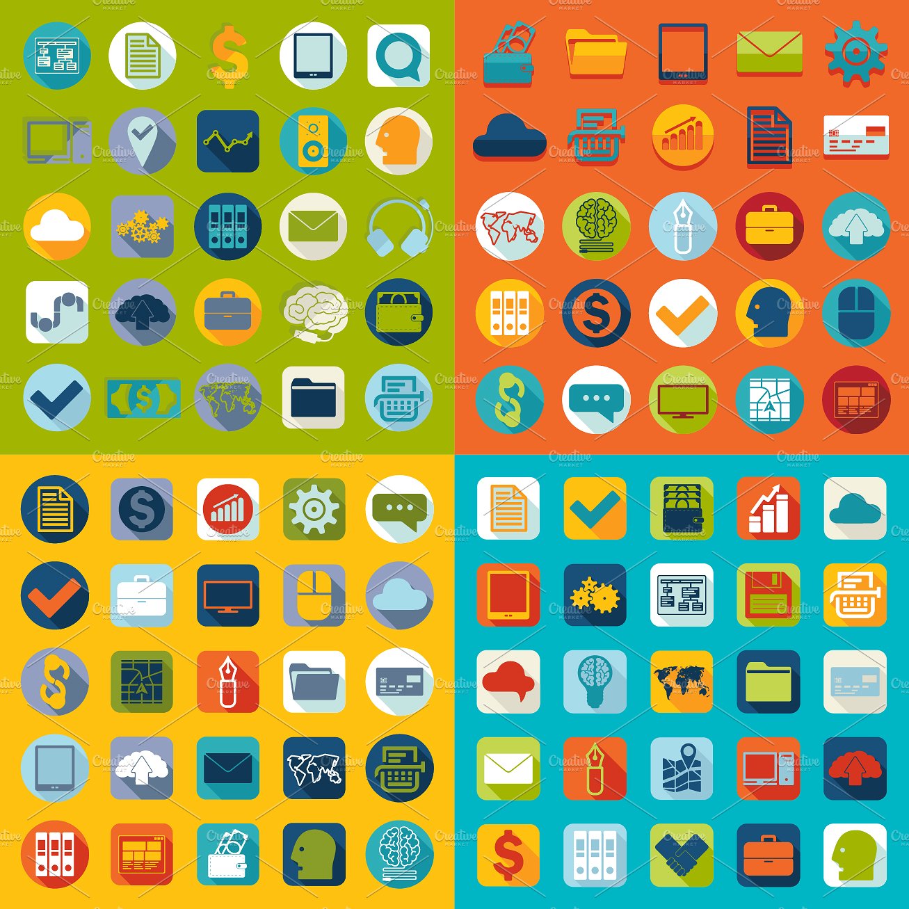 9 BUSINESS sets of icons