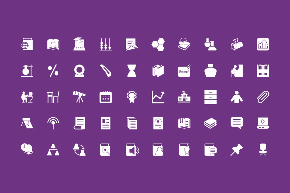 200 Education Vector Icons