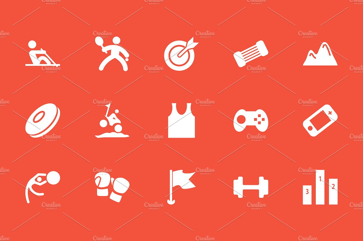 60 Sports Vector Icons Pack