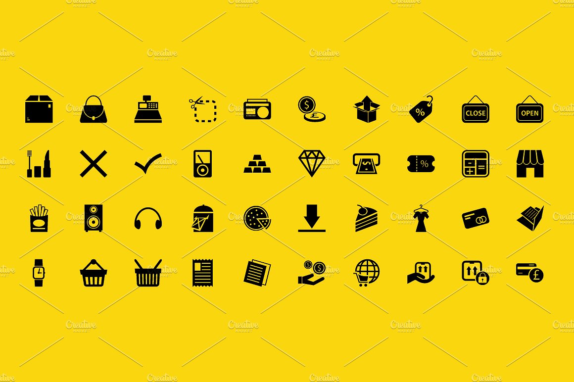 100 eCommerce Vector Icons Pa