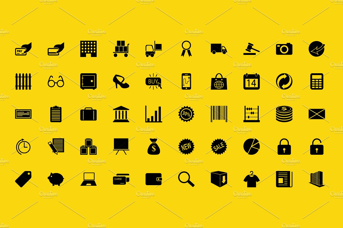 100 eCommerce Vector Icons Pa