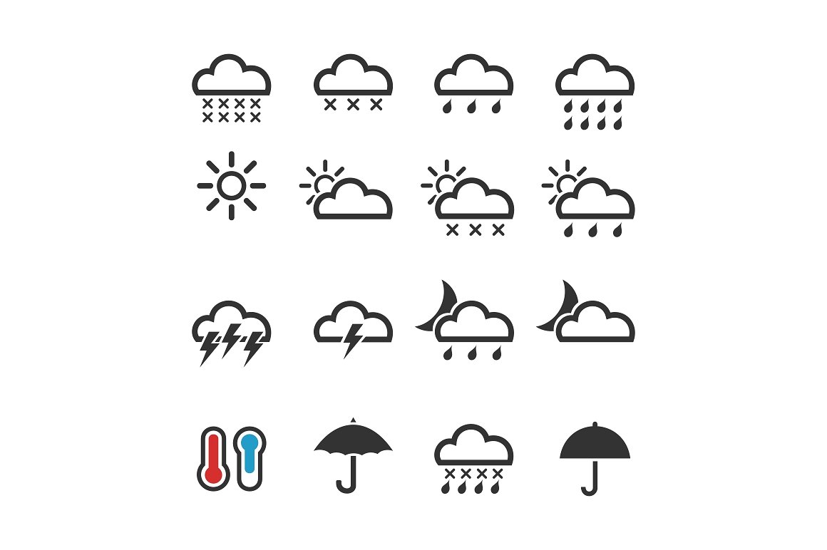 Weather icons