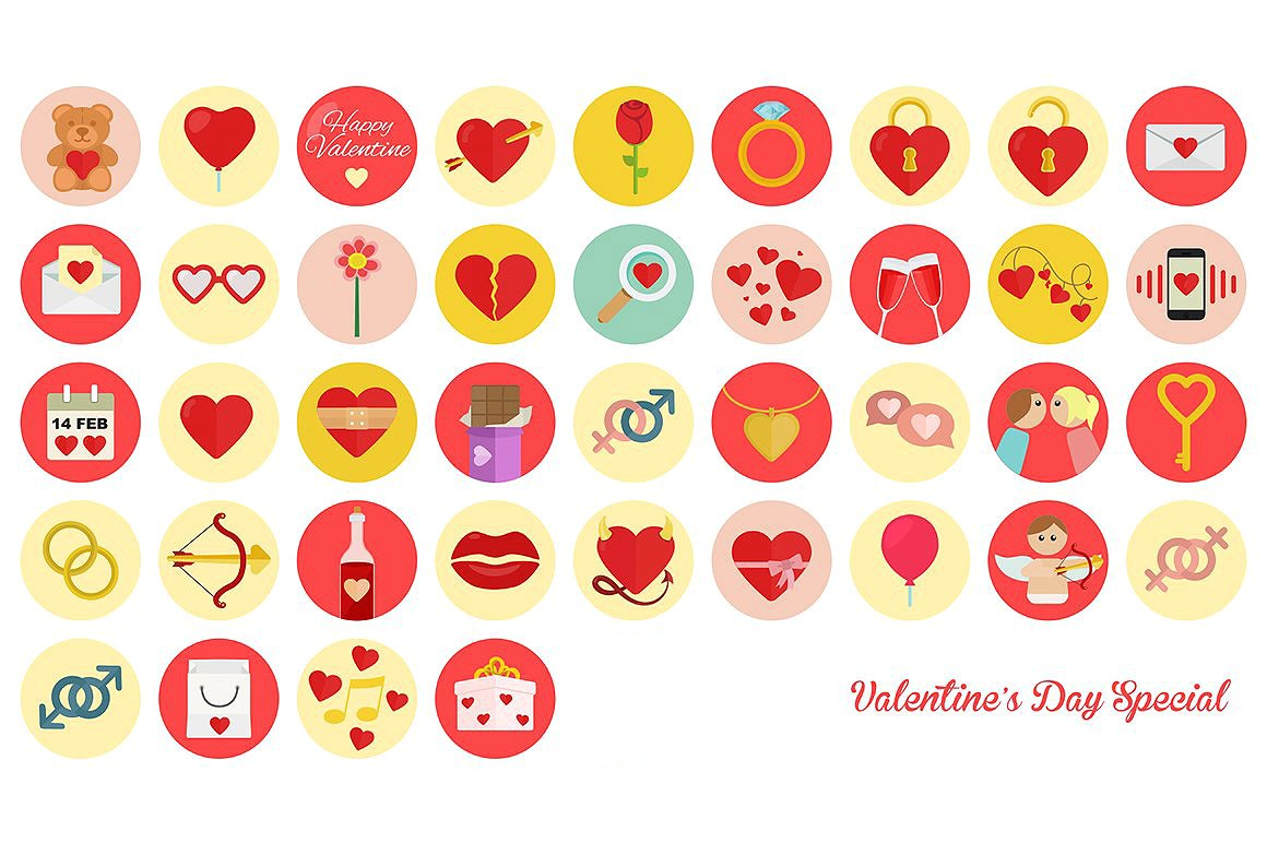 Valentine-#039;s Day Flat Icon