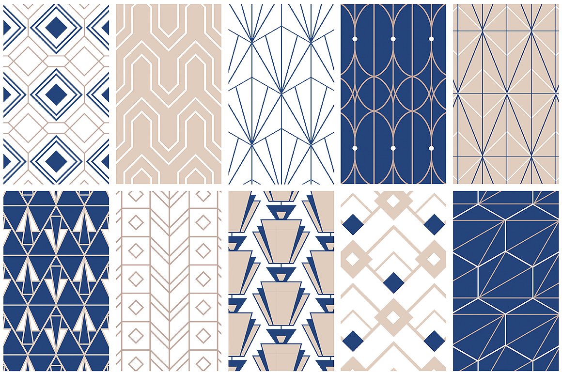 Art Deco Vector Patterns