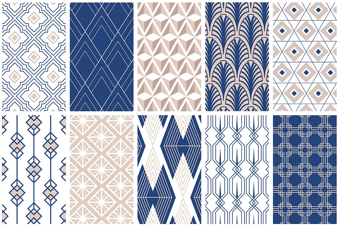 Art Deco Vector Patterns