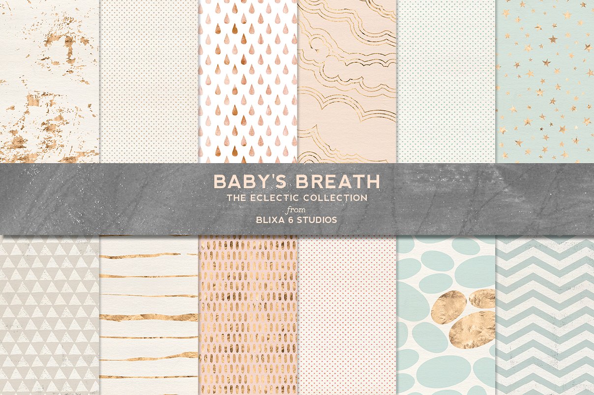 Baby-#039;s Breath Rose Gold P