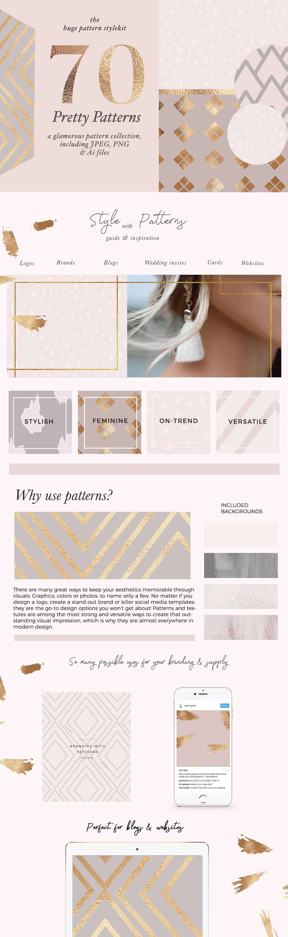 Feminine Branding Patterns