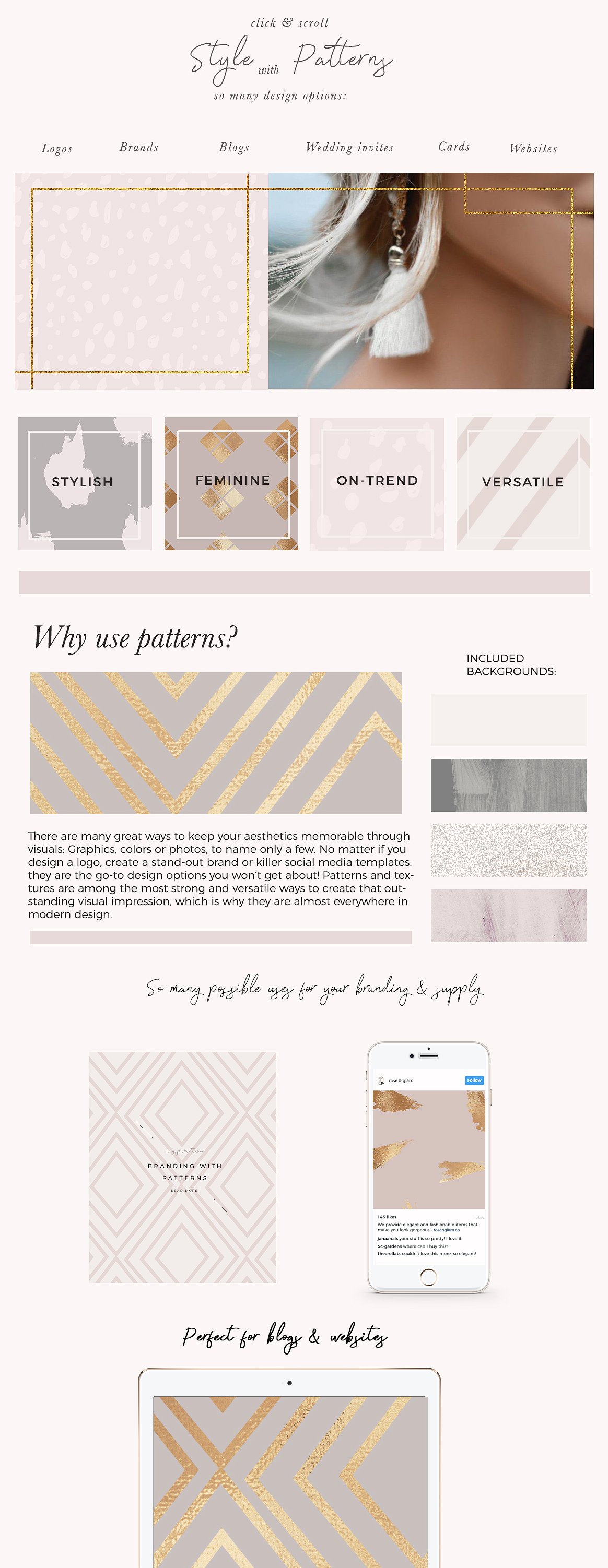 Feminine Branding Patterns