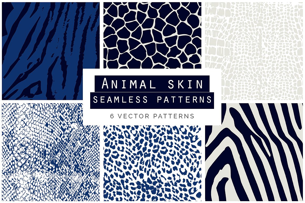 Animal Print Vector Patterns