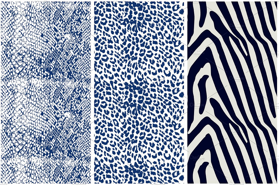 Animal Print Vector Patterns