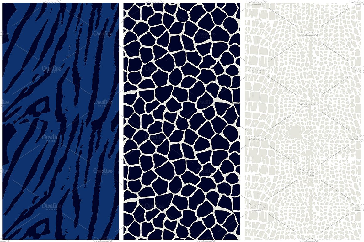 Animal Print Vector Patterns