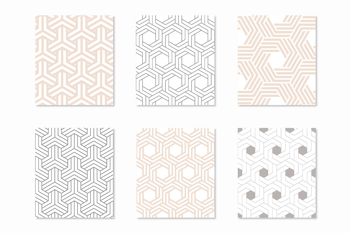 18 Geometric Seamless Patterns