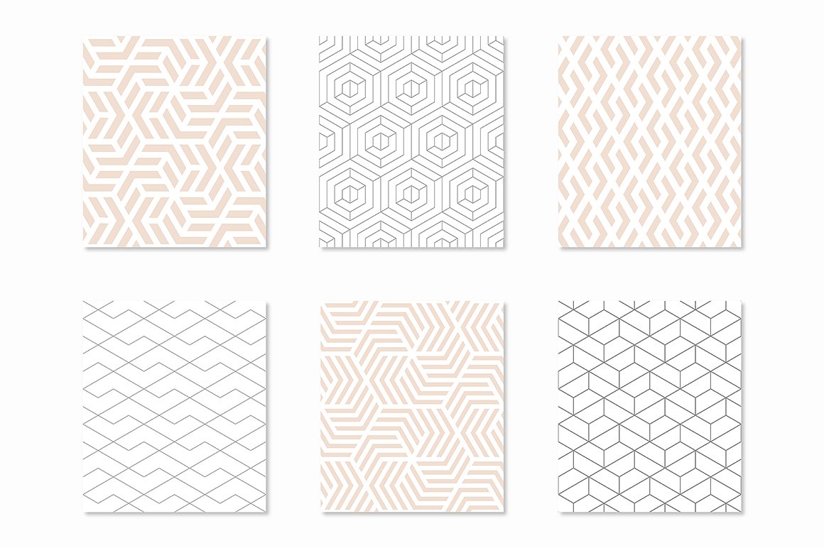 18 Geometric Seamless Patterns