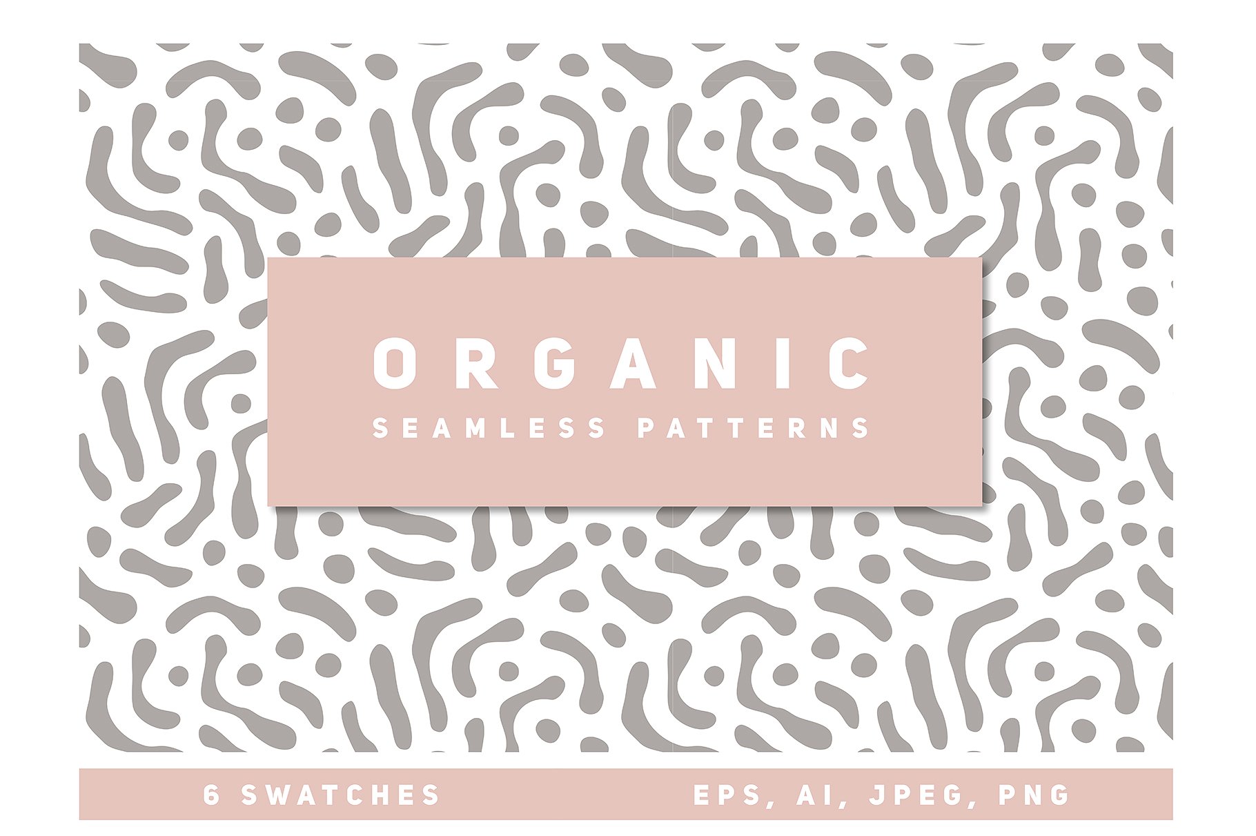 抽象图案无缝背景Organic Seamless Patte
