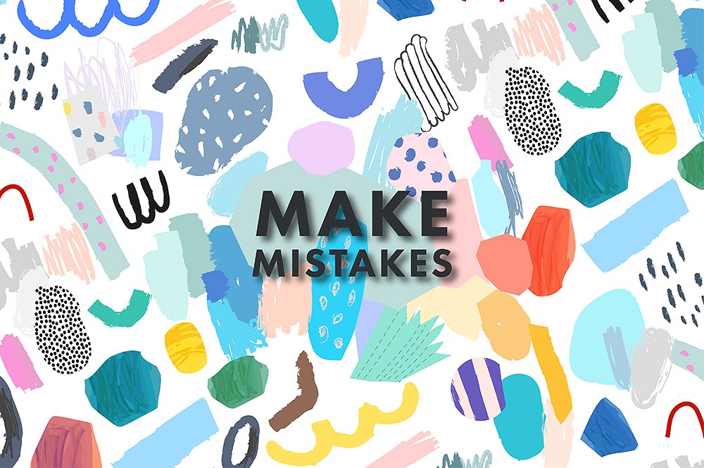 抽象艺术水彩图案MAKE MistAKEs #1383570