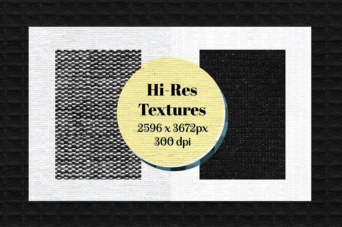 棉织物纹理设计素材Cotton Textures and P